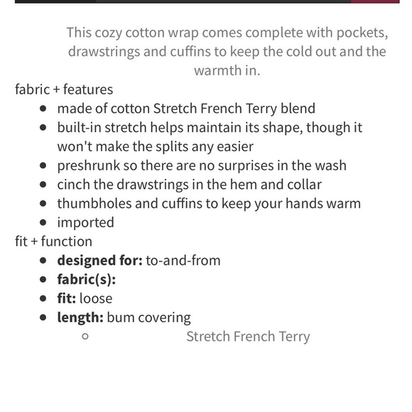 Lululemon Gratitude Wrap Heathered Cadet Blue (AU release) Stretch French Terry - Picture 7 of 11